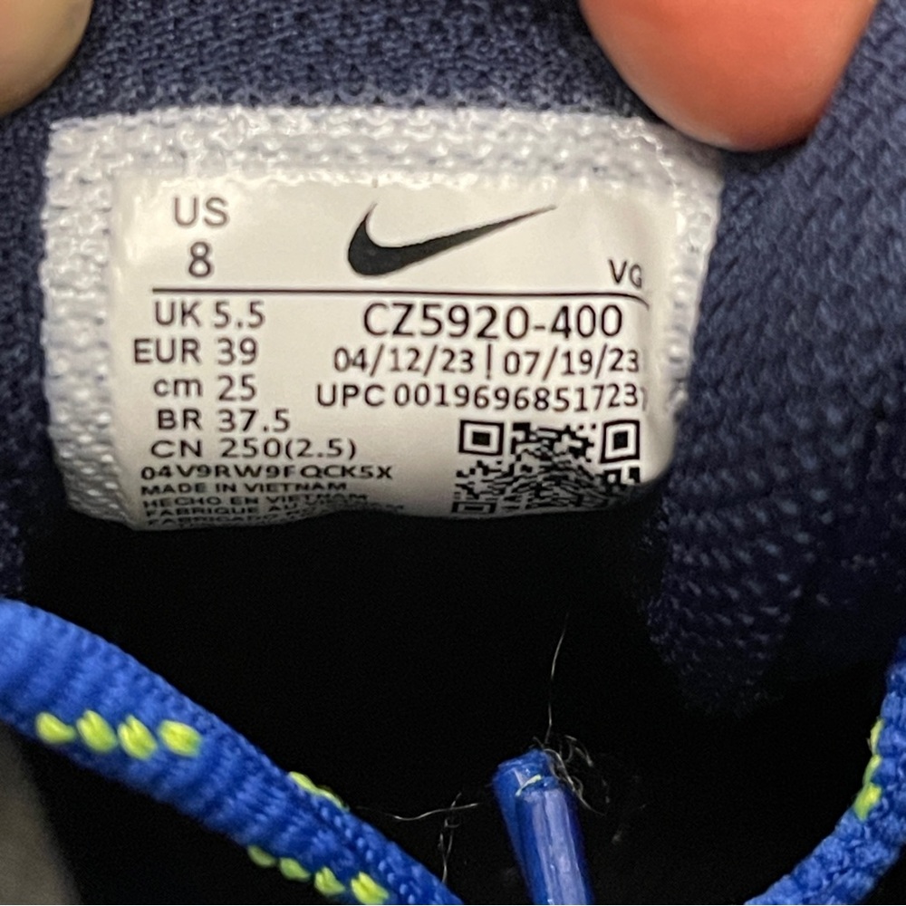 Nike Hyperdiamond 4 PRO Metal Softball Cleats - White Navy CZ5920-400 Women’s 8 - Picture 10 of 10